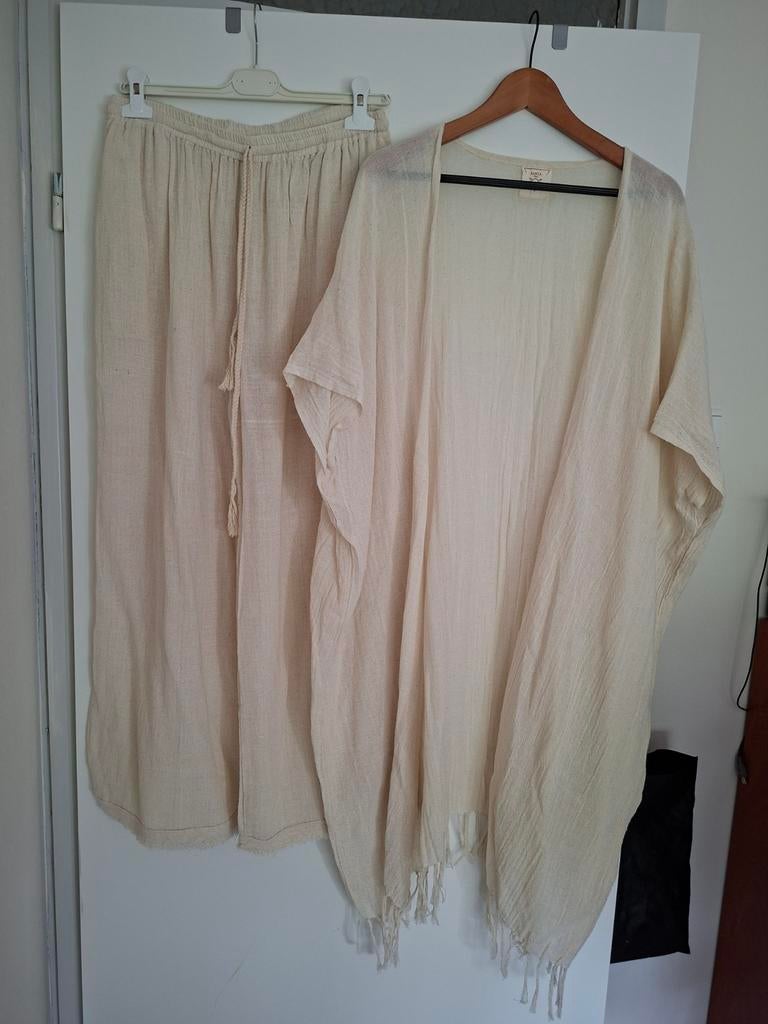 Nieuwe Santa Ibiza set mt. One Size, katoen, Maat 38/40 (M), Kostuum of Pak, Santa Ibiza, Beige