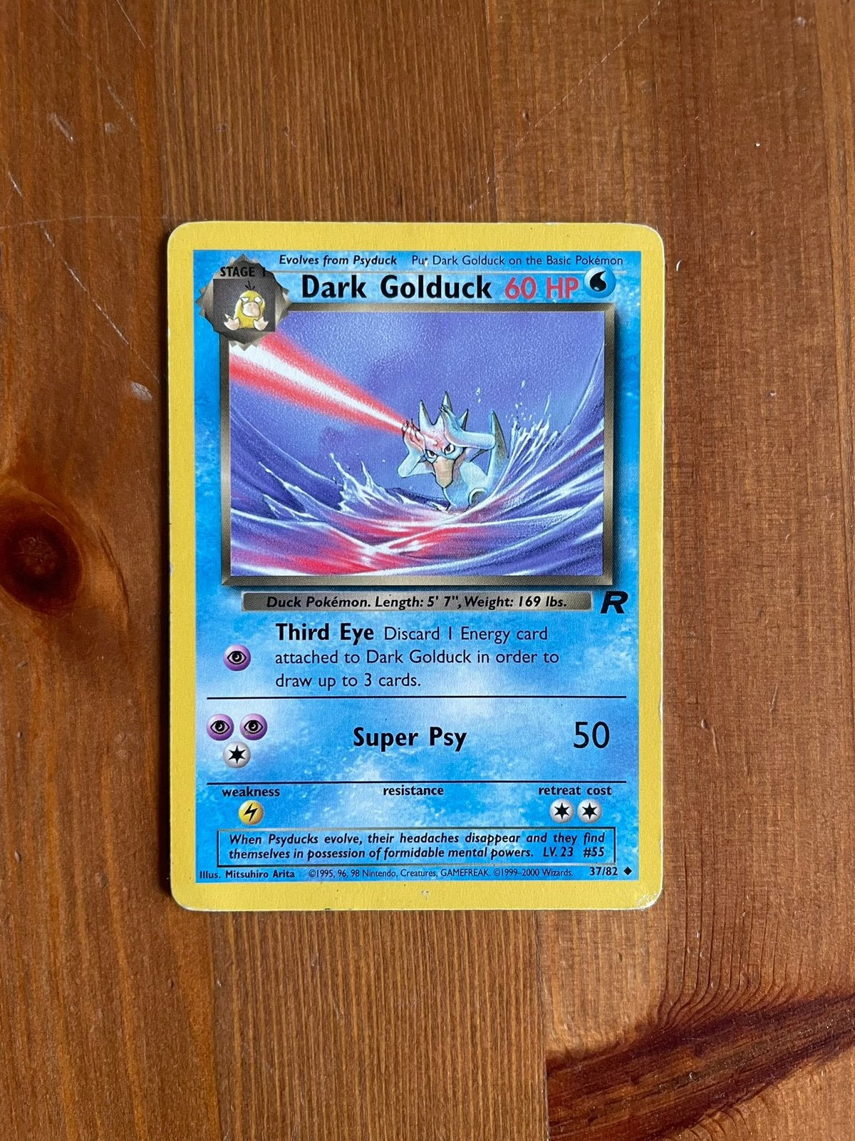 Dark Golduck 37/82 Team Rocket - LP, Ophalen of Verzenden, Gebruikt, Losse kaart
