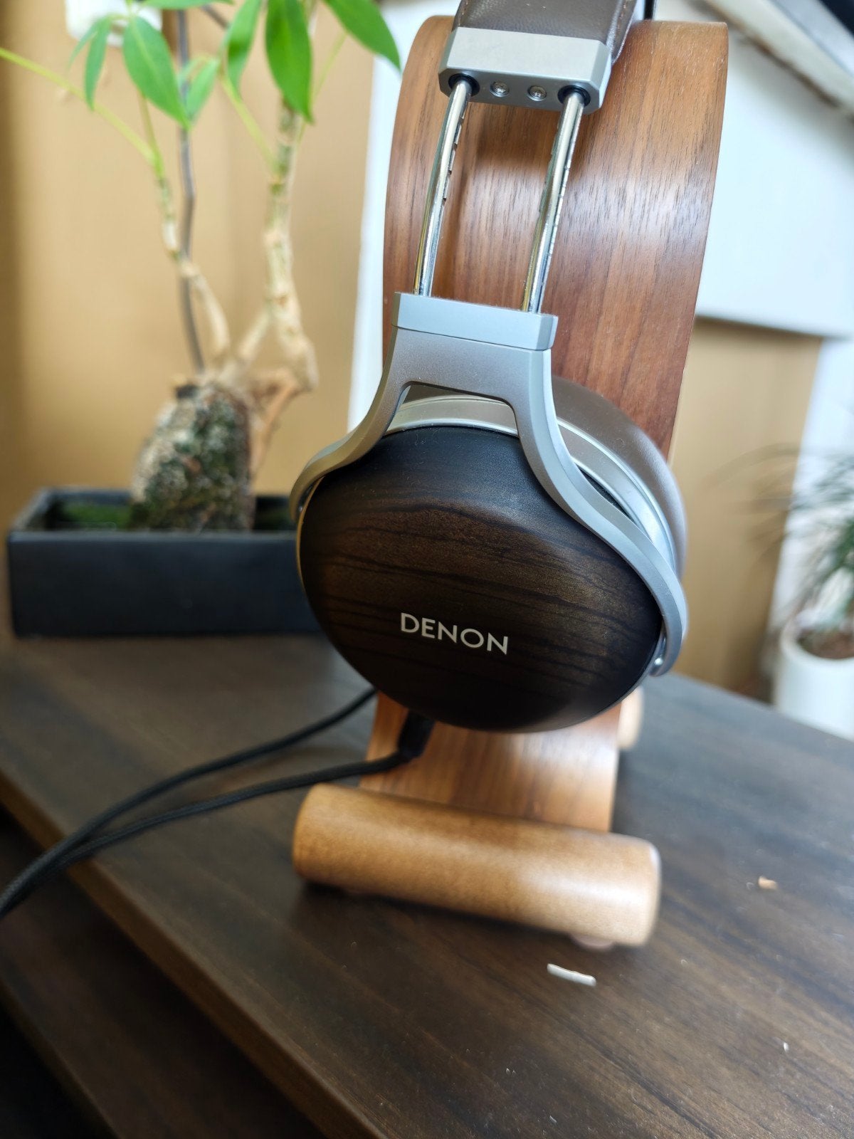 Denon AH-D5200, Bruin, Denon, Ophalen of Verzenden, Zo goed als nieuw