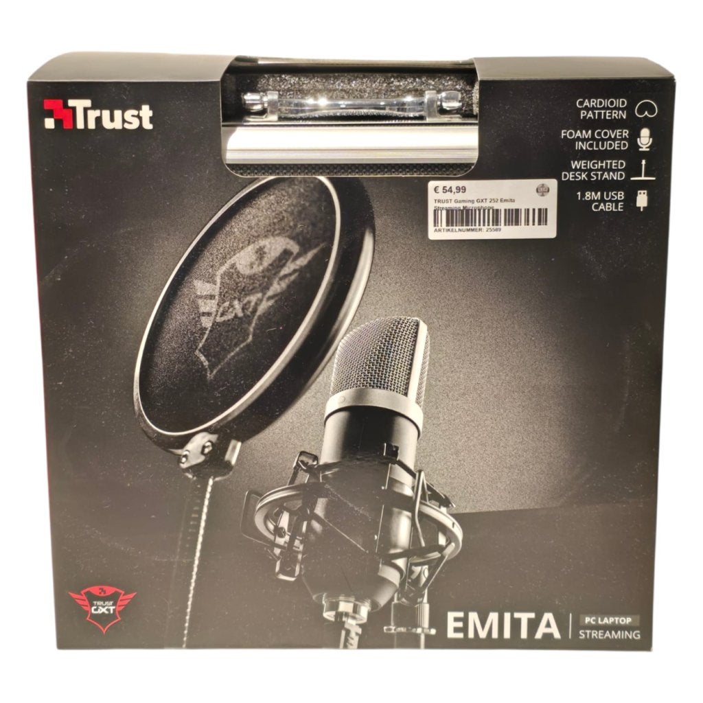 TRUST Gaming GXT 252 Emita Streaming Microphone, Muziek en Instrumenten, Microfoons, Trust, Gebruikt, Support@trust.com, Laan van Barcelona 600
3317 DD Dordrecht
Netherlands