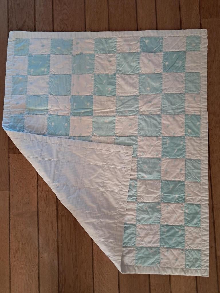 boxkleed / Speelkleed 100x90 cm Blauw wit, Ophalen of Verzenden, Zo goed als nieuw