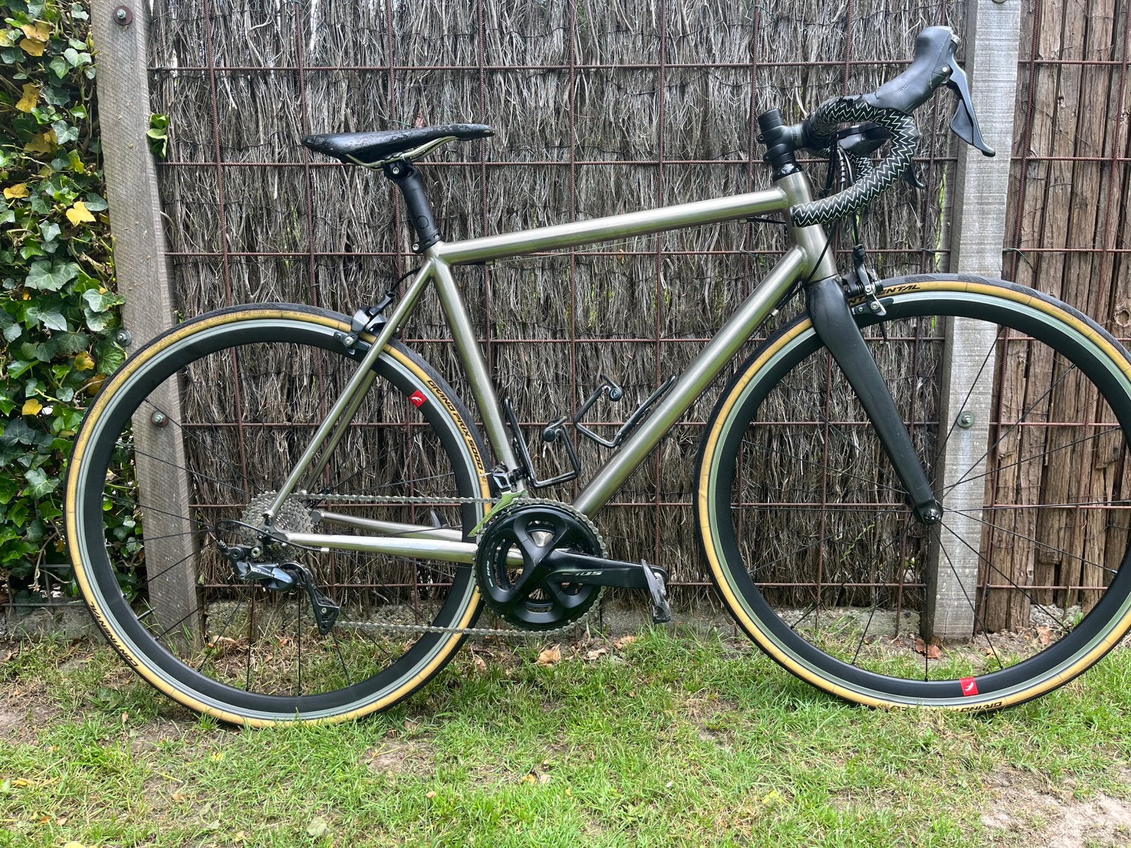 J. Guillem Major - Titanium racefiets - 54cm. (M), Fietsen en Brommers, Fietsen | Racefietsen, Zo goed als nieuw, 15 tot 20 versnellingen