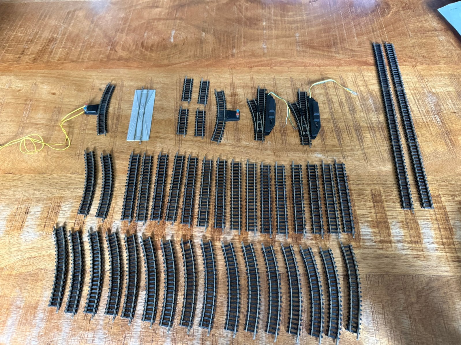 Minitrix N spoor Rails set met wissels recht en bochten, Hobby en Vrije tijd, Modeltreinen | N-Spoor, Zo goed als nieuw, Rails