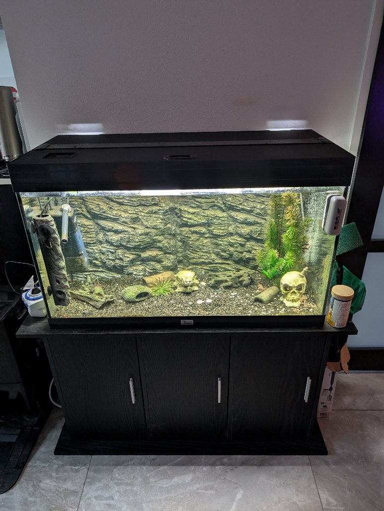 aquarium met nieuwe onderkast, Ophalen, Gebruikt, Overige merken, Leeg aquarium