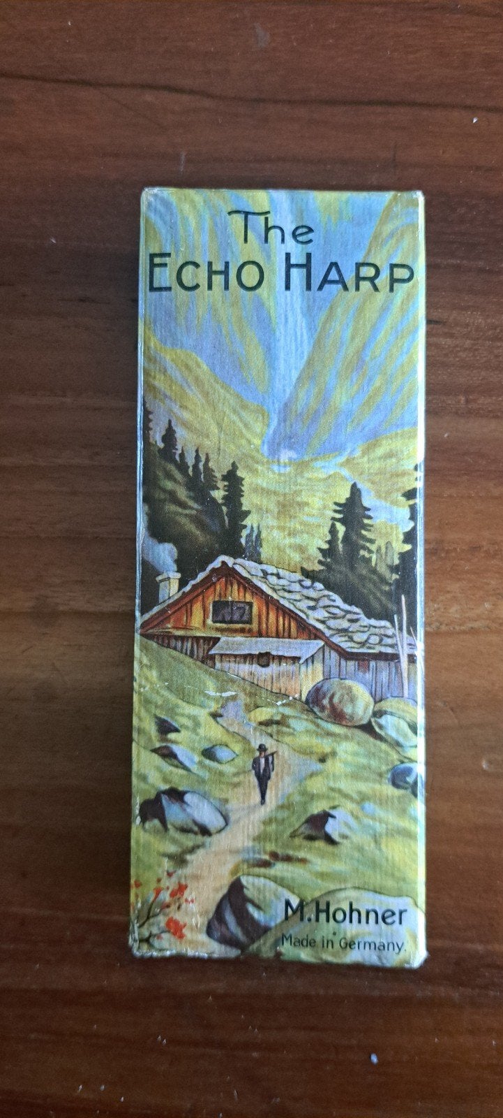 Mooie mondharmonica The Echo Harp van M.hohner  in doosje, Ophalen of Verzenden