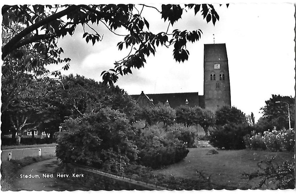 Stedum Ned Hervormde Kerk Oude Ansichtkaart ( 5061), Ophalen of Verzenden, 1960 tot 1980, Ongelopen, Noord-Brabant