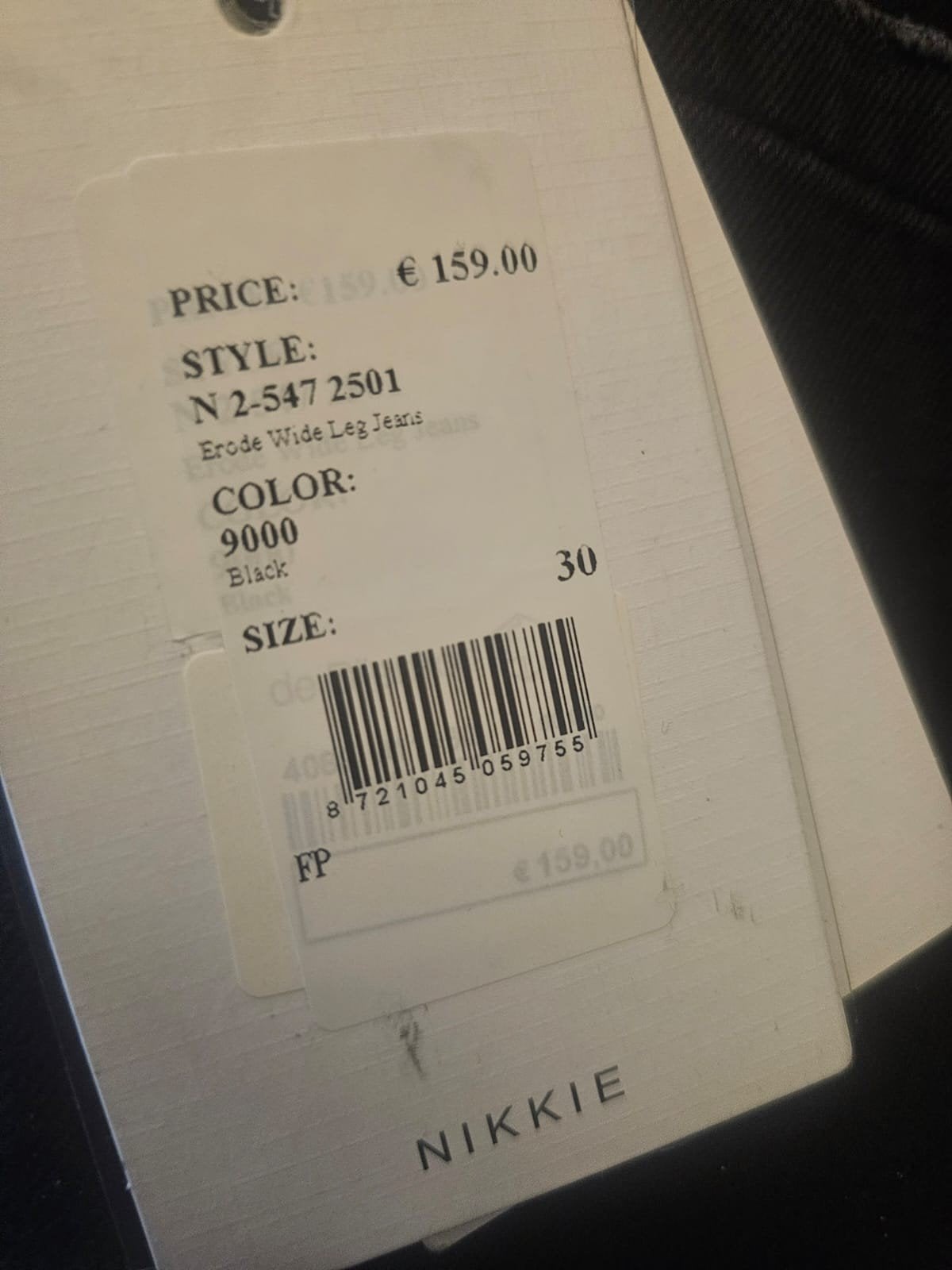 Nikkie Erode Wide Leg Jeans Zwart - Nieuw met kaartje, Ophalen, Zwart, Nieuw, Nikkie