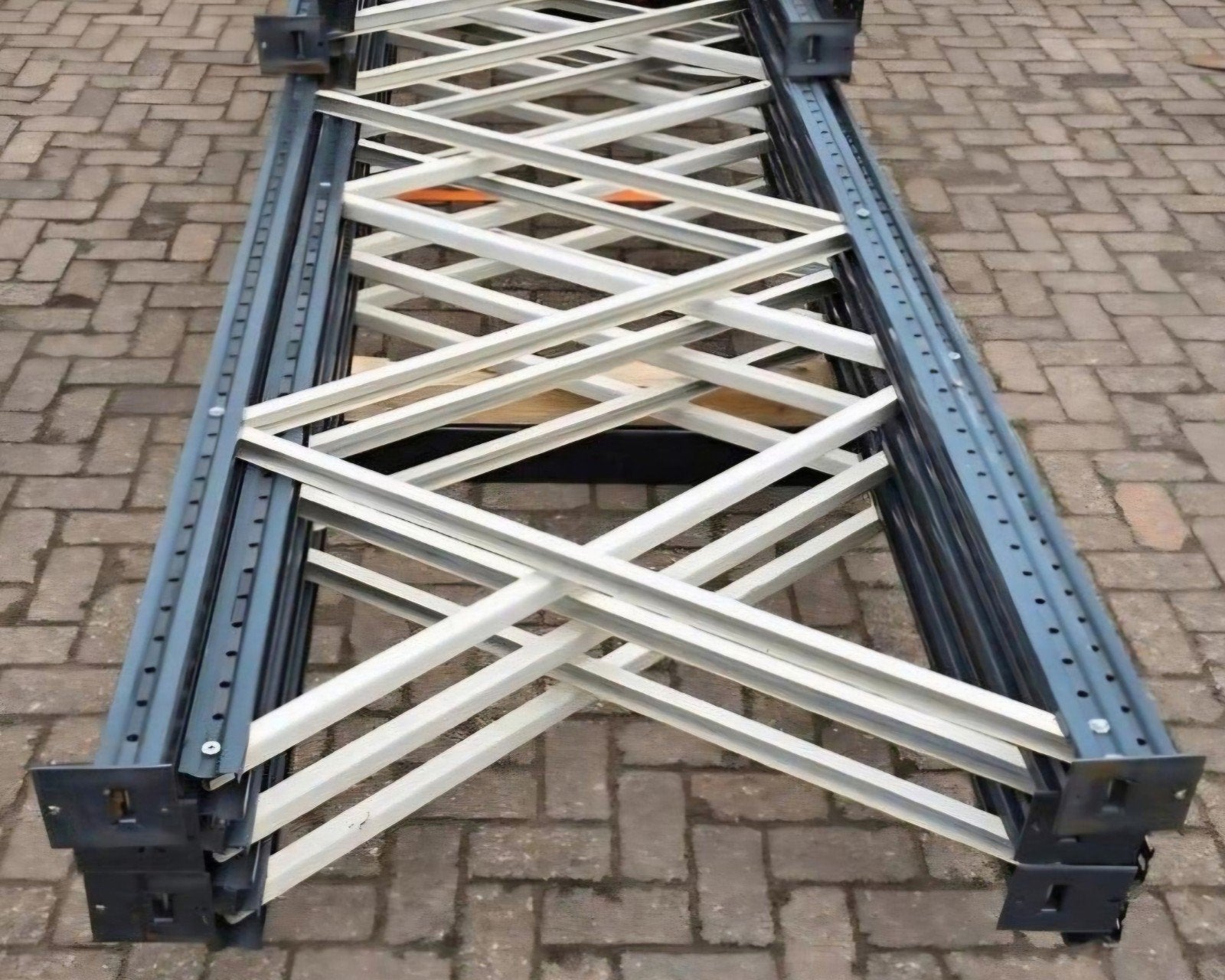 Magazijnstelling, palletstellingen liggers 270, 105cm diep, Ophalen, Gebruikt