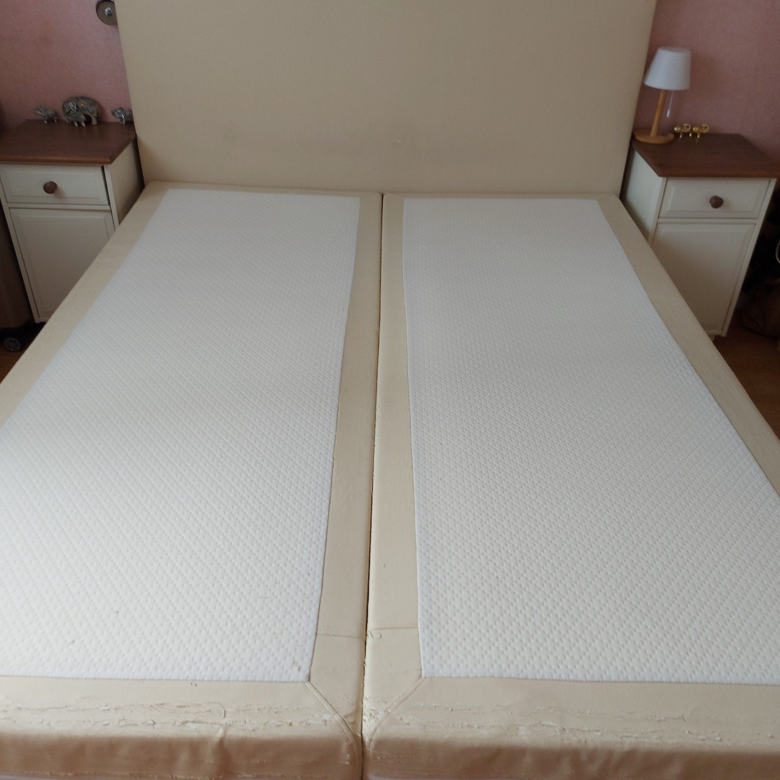 Boxspring 160x200  gratis, Ophalen, Gebruikt, Tweepersoons, 160 cm