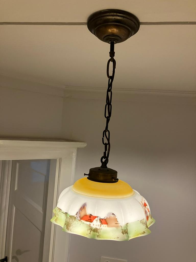 Brocante hanglampje, Ophalen of Verzenden, Minder dan 50 cm