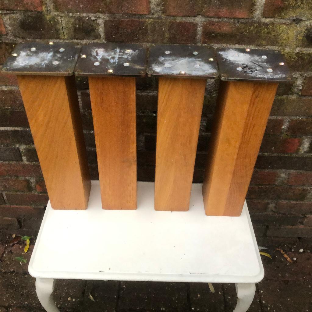 Massief Lichteiken Tafelpoten, Huis en Inrichting, Tafelonderdelen, Ophalen, Tafelpoot, Minder dan 50 cm, Vierkant