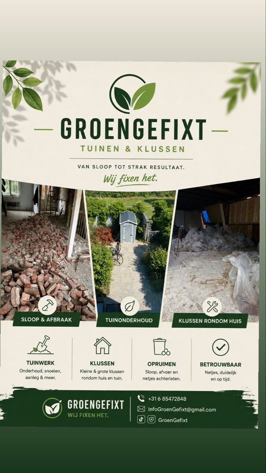 Schoon - Netjes - Gefixt, Ophalen