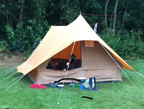 Vintage de waard mantelmeeuw kleine reperaties nodig, Caravans en Kamperen, Tenten, Ophalen of Verzenden, Gebruikt, Tot en met 4