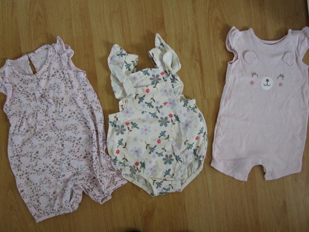 Drie schattige zomer jumpsuits maat 68, Meisje, Hema HustClaire C&A, Ophalen of Verzenden, Zo goed als nieuw