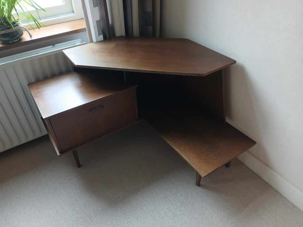 Jaren 60 TV meubel / kastje teak, Huis en Inrichting, Bureaus, Ophalen of Verzenden