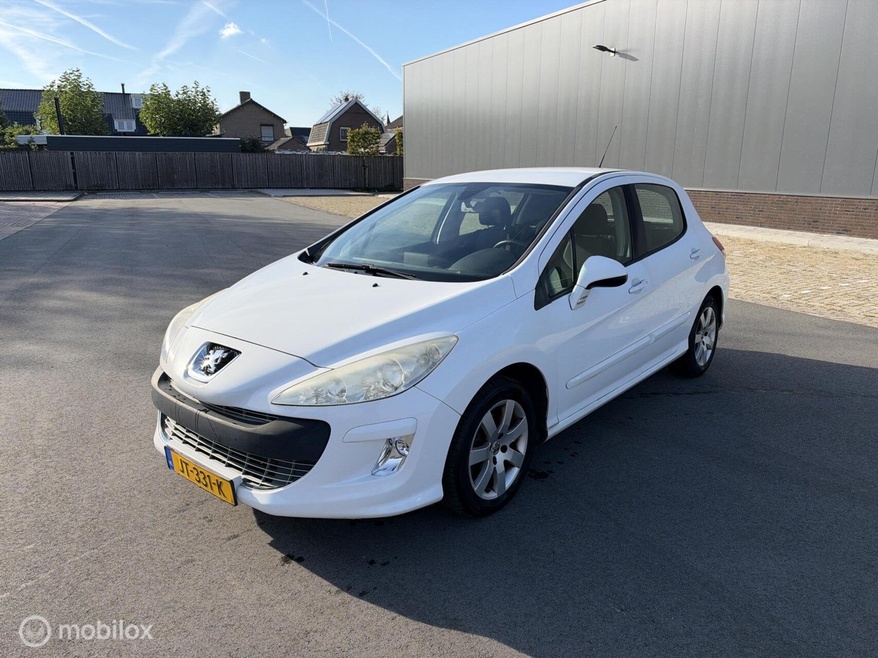 Peugeot 308 SW 1.6 HDiF Style 2009, Auto's, Gebruikt, 1295 kg, 4 cilinders, Wit