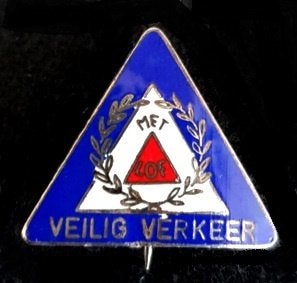 Veilig Verkeer -met lof- broche, Verzamelen, Speldjes, Pins en Buttons, Verzenden, Nieuw, Transport, Speldje of Pin