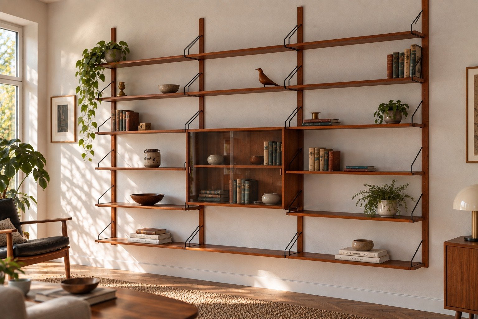 Cadovius wandmeubelsysteem – Deens design – vintage teak, Gebruikt, Teakhout, Ophalen of Verzenden, Minder dan 150 cm