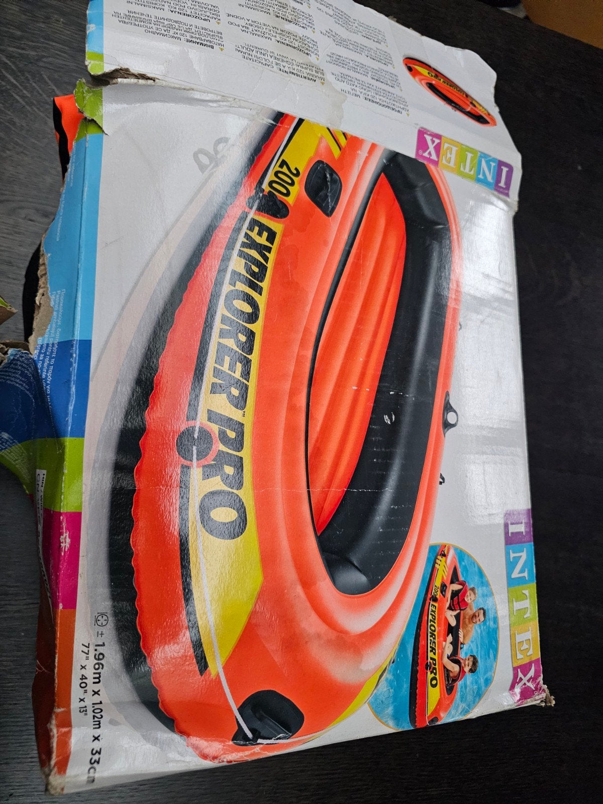 opblaasbootje met peddels, Ophalen of Verzenden, Zo goed als nieuw