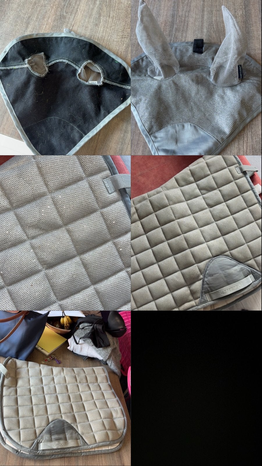 Dekje+oornet full te koop, Dieren en Toebehoren, Full (L), Horsegear, Gebruikt, Dressuurdekje