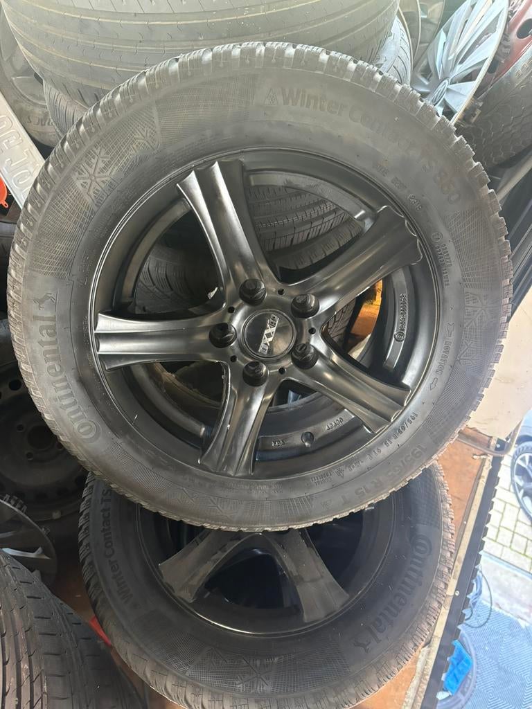 5x112 Winterbanden VW GOLF  195/65R15 SEAT AUDI VOLKSWAGEN, Gebruikt, 15 inch, Banden en Velgen, Personenwagen