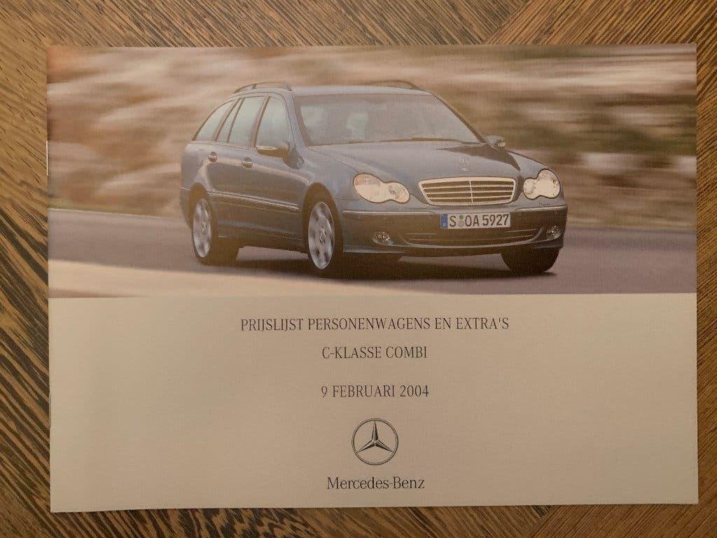 Prijslijst Mercedes-Benz C-klasse combi S203 W203 2004 nieuw, Nieuw, Mercedes-Benz, Mercedes, Ophalen of Verzenden