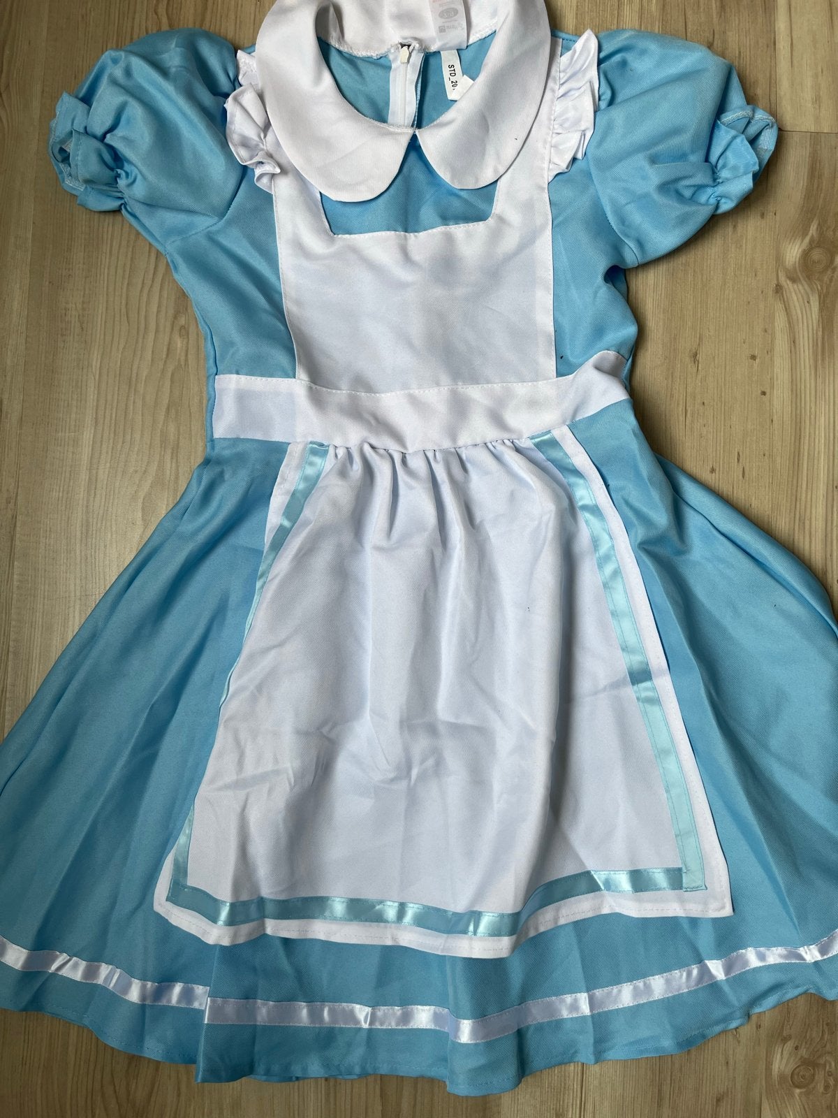 Alice in Wonderland jurk - Verkleedkostuum, Verzenden, Gebruikt, 110 t/m 116, Meisje