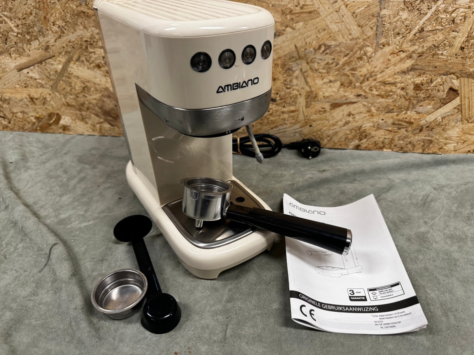 Compacte Ambiano Pistonmachine – Espresso & Cappuccino -ReK4, Witgoed en Apparatuur, Overige typen, Gebruikt, Overige merken, Ophalen of Verzenden