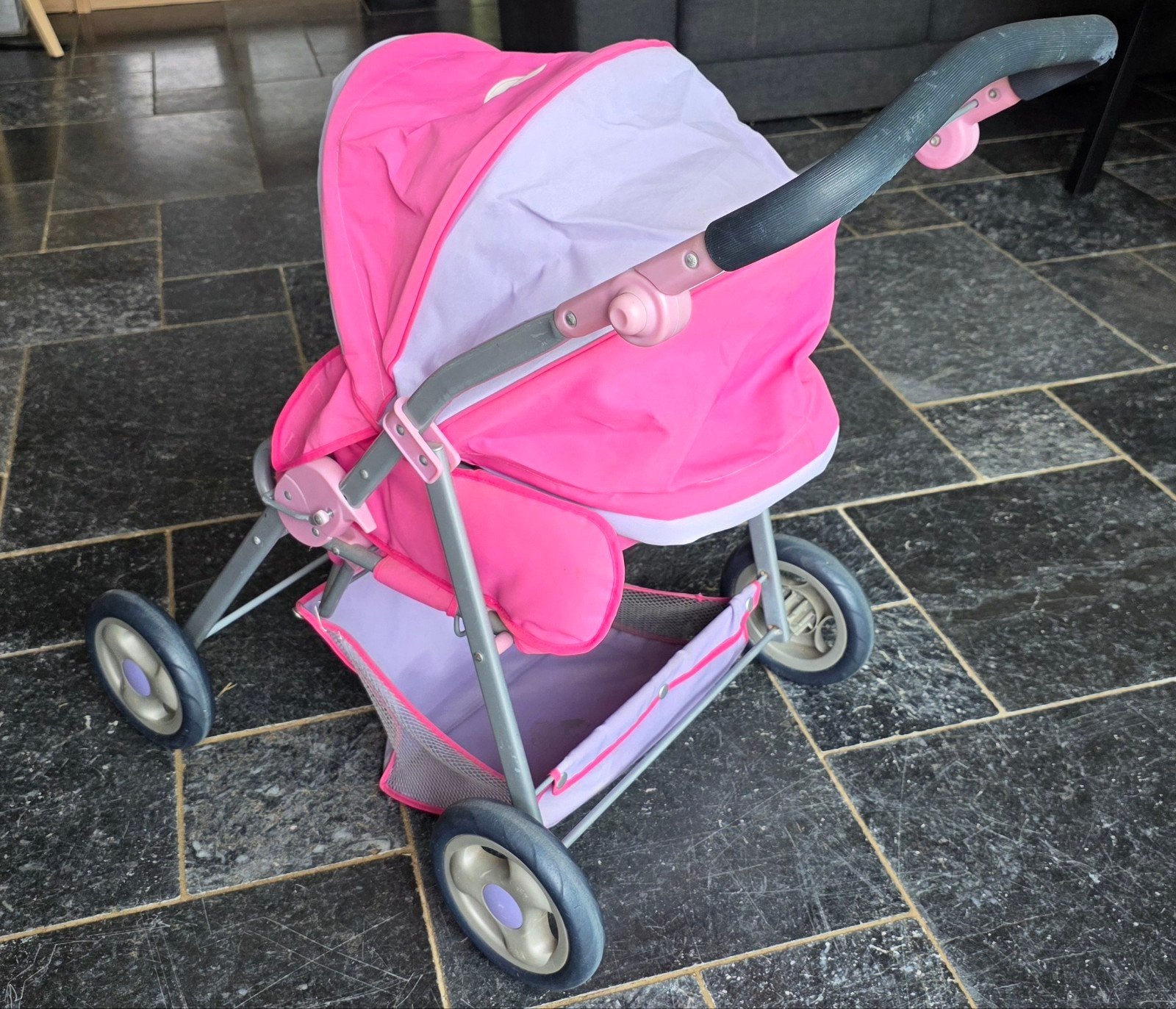 Baby Born poppenwagen met regenhoes en draagmand, Kinderen en Baby's, Speelgoed | Poppen, Ophalen of Verzenden, Gebruikt, Babypop