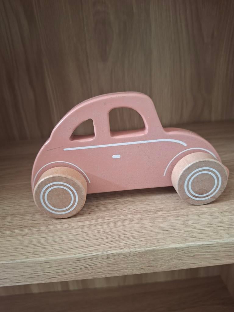 Little Dutch Houten roze auto, Kinderen en Baby's, Speelgoed | Houten speelgoed, Ophalen of Verzenden, Gebruikt, Duw- of Trekspeelgoed
