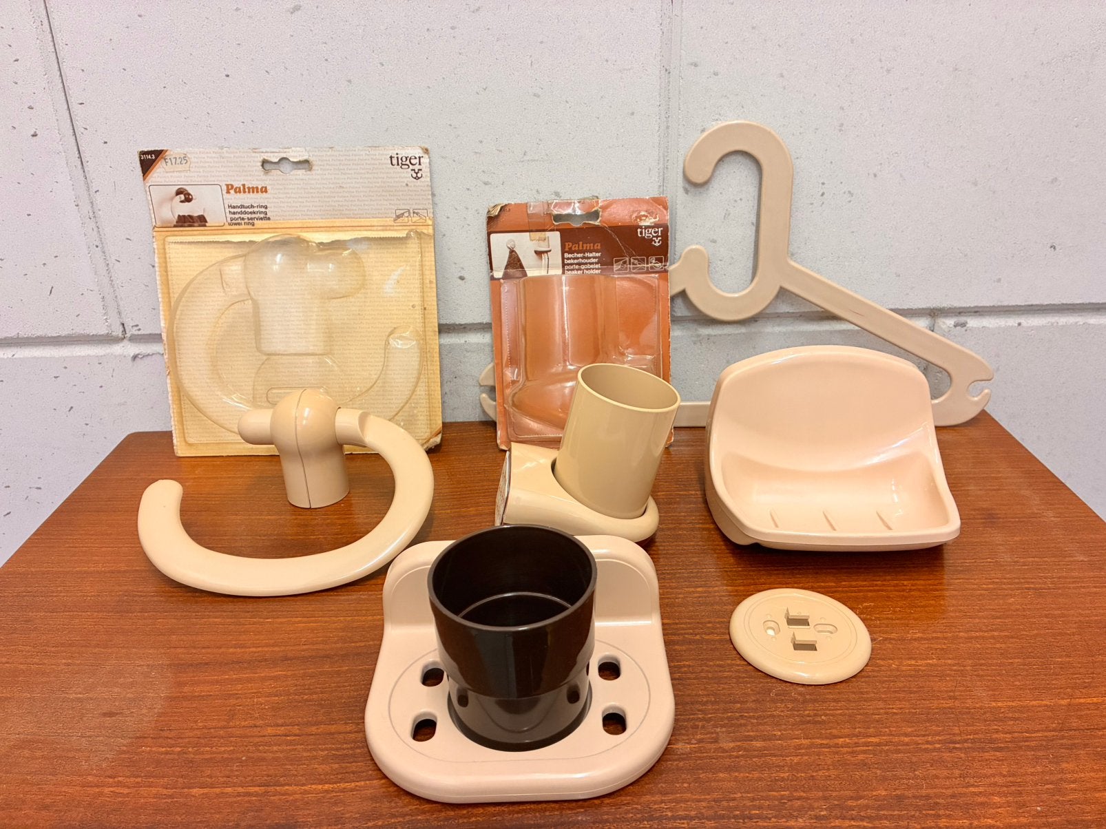 Retro plastic badkamer accessoires, Ophalen of Verzenden, Huis en Inrichting