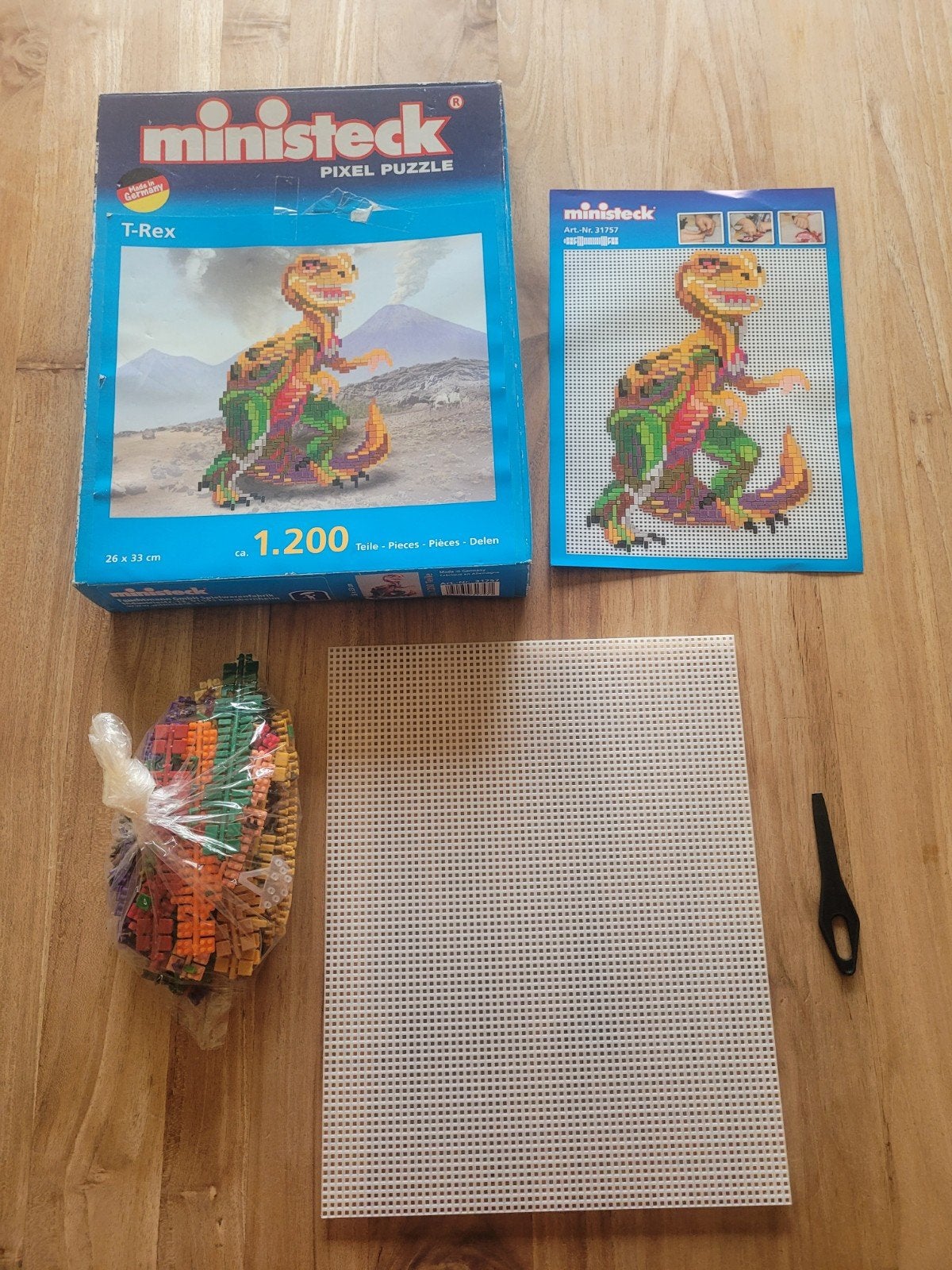 Ministeck T-rex, Ophalen, Zo goed als nieuw, Box-set