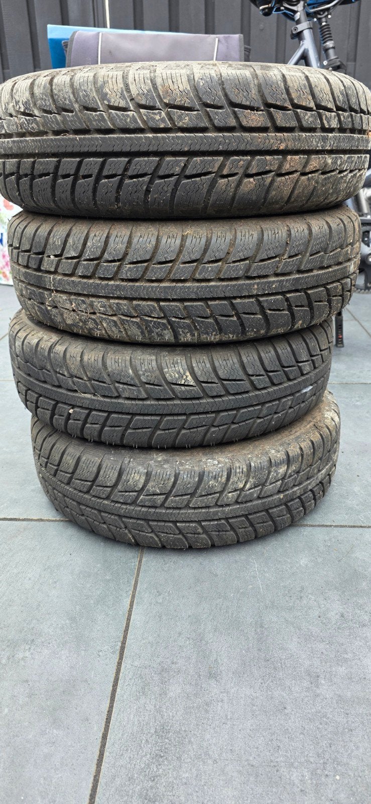 Michelin winterset Aygo C1 107 155/65 R14, Auto-onderdelen, Ophalen, 14 inch, Gebruikt, 155 mm