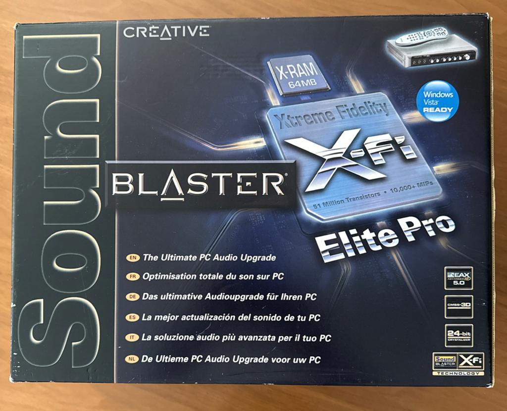 Creative Sound Blaster X-Fi Elite Pro geluidskaart, Computers en Software, Ophalen, Zo goed als nieuw, Intern