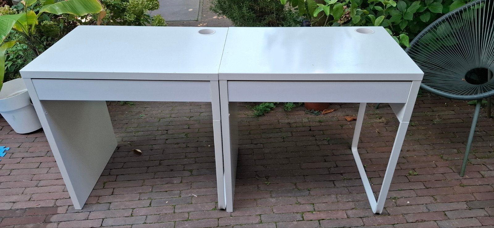 Micke bureau Ikea 2 stuks, Ophalen, Gebruikt, 50 cm, IKEA