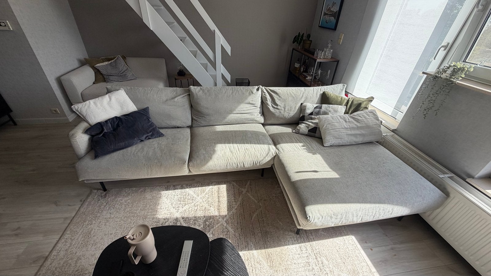 Goossens Dons Lounge Hoekbank, Ophalen, 250 tot 300 cm, Gebruikt, Hoekbank