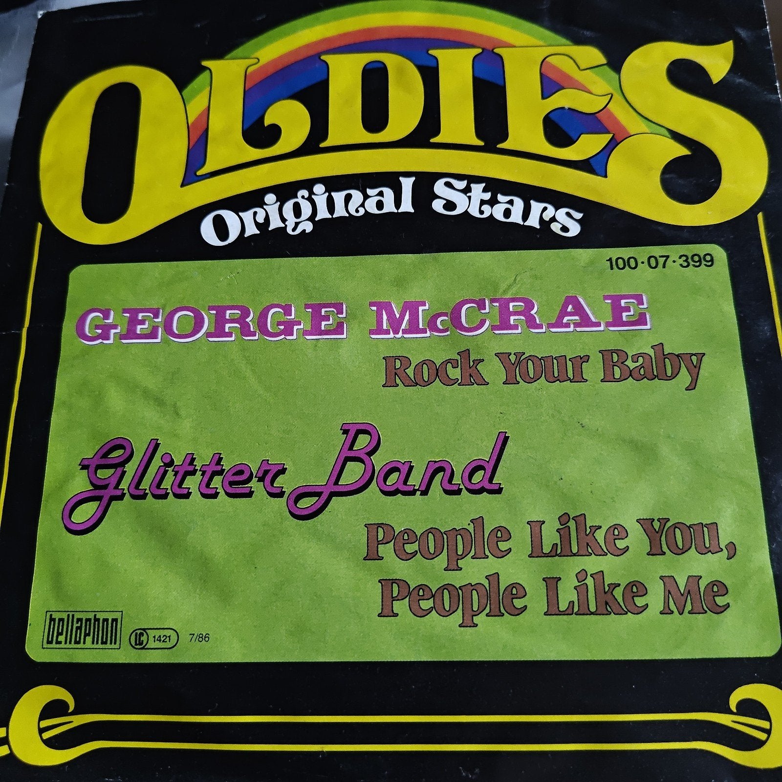 George McCrae & Glitter Band vinyl, Gebruikt, 7 inch, Ophalen of Verzenden, Complilatie