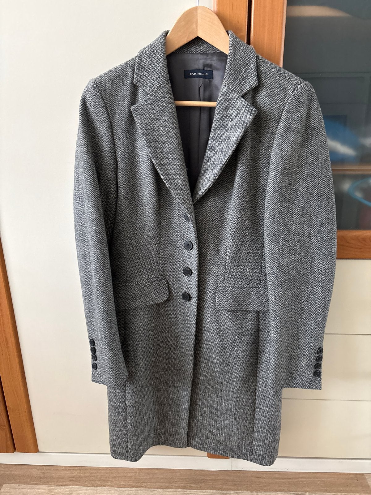 Lange blazer van Far Hills (maat 38), Kleding | Dames, Ophalen of Verzenden, Gedragen, Maat 38/40 (M), Grijs