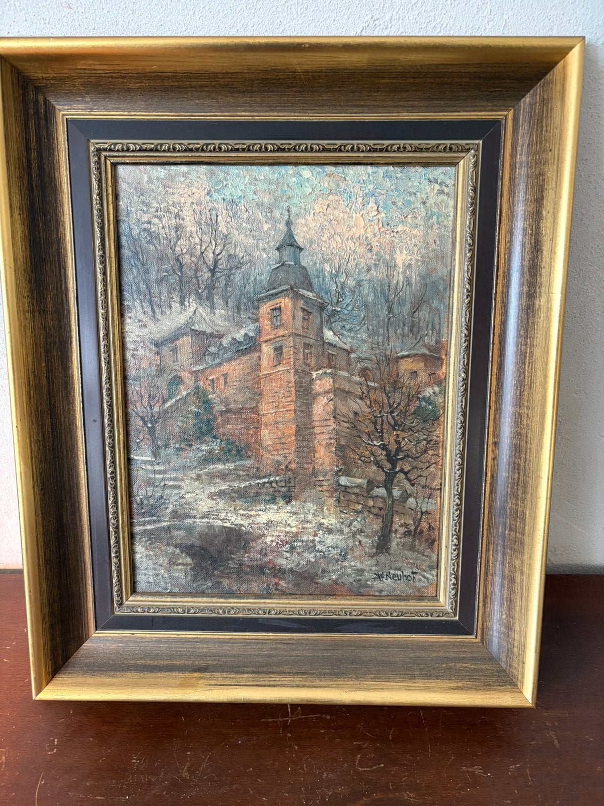 Schilderij Chateau Neercanne, Ophalen