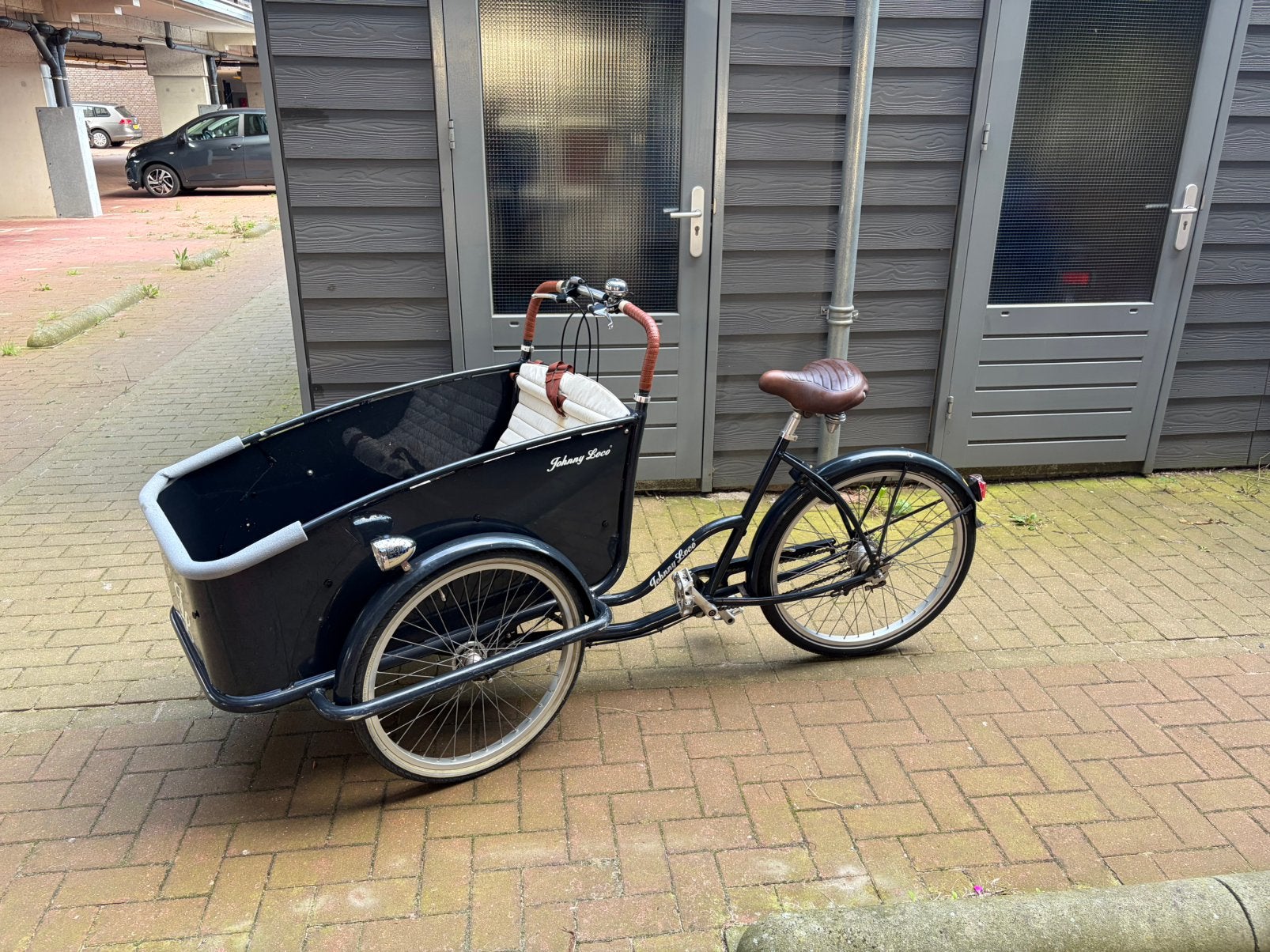Johnny loco bakfiets, Fietsen en Brommers, Ophalen, Gebruikt, Elektrisch, 2 kinderen