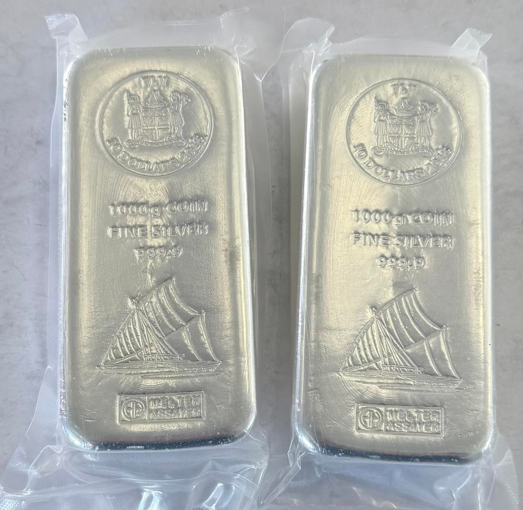 1 kilo 2018 zilver FIJI Argor/Hereaus 999 zilver, Postzegels en Munten, Edelmetalen en Baren, Ophalen of Verzenden, Zilver