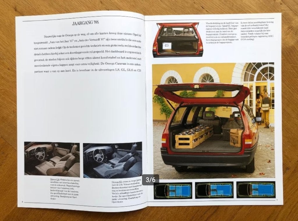 Opel Caravan folder 1988 (Opel Stationwagons), Opel, Verzenden, Nieuw, Opel