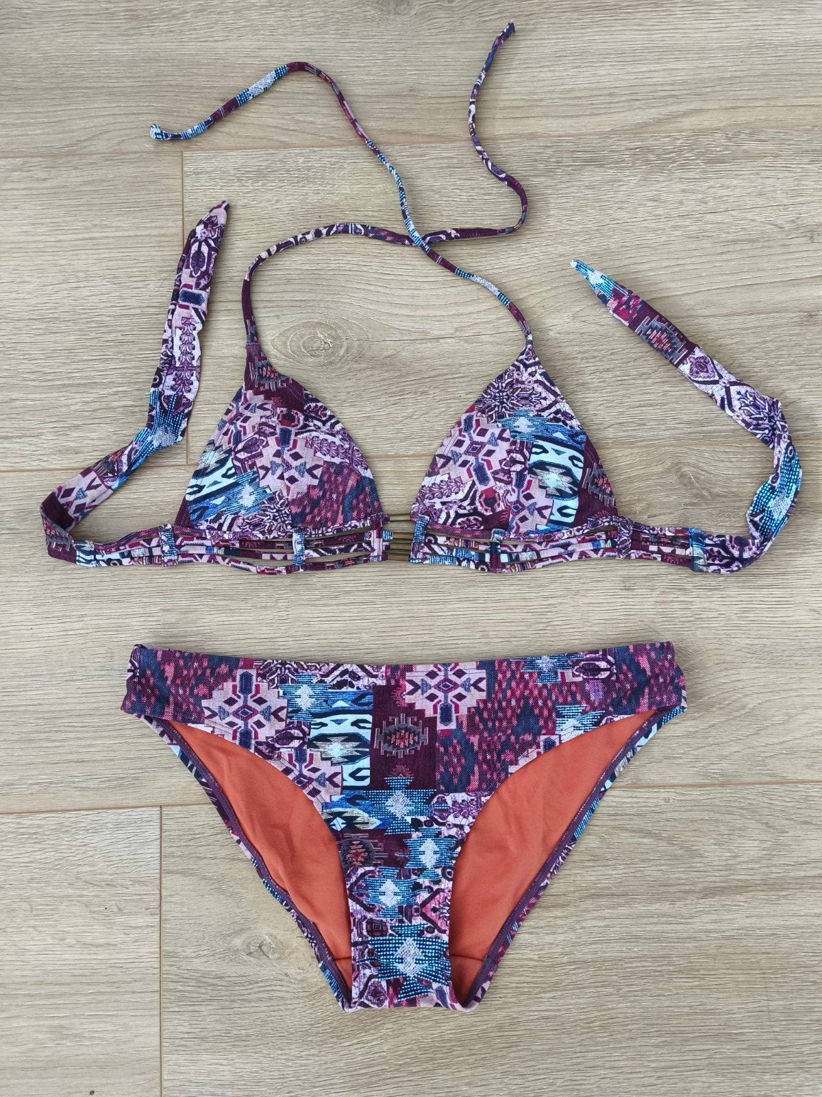 Hunkemöller - Bikini tweedelig paars - mt xs/s, Verzenden, Paars, Zo goed als nieuw, Bikini
