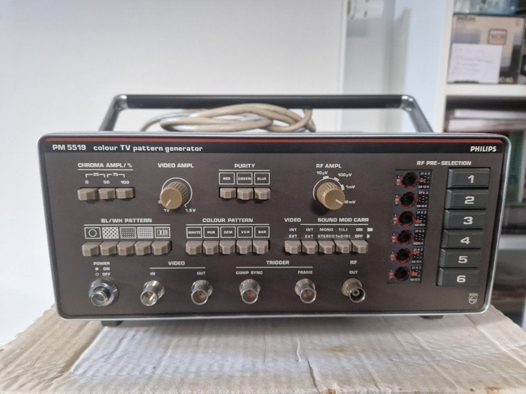 Philips PM 5519 Kleuren TV Patroongenerator, Ophalen of Verzenden, Gebruikt, Overige meters