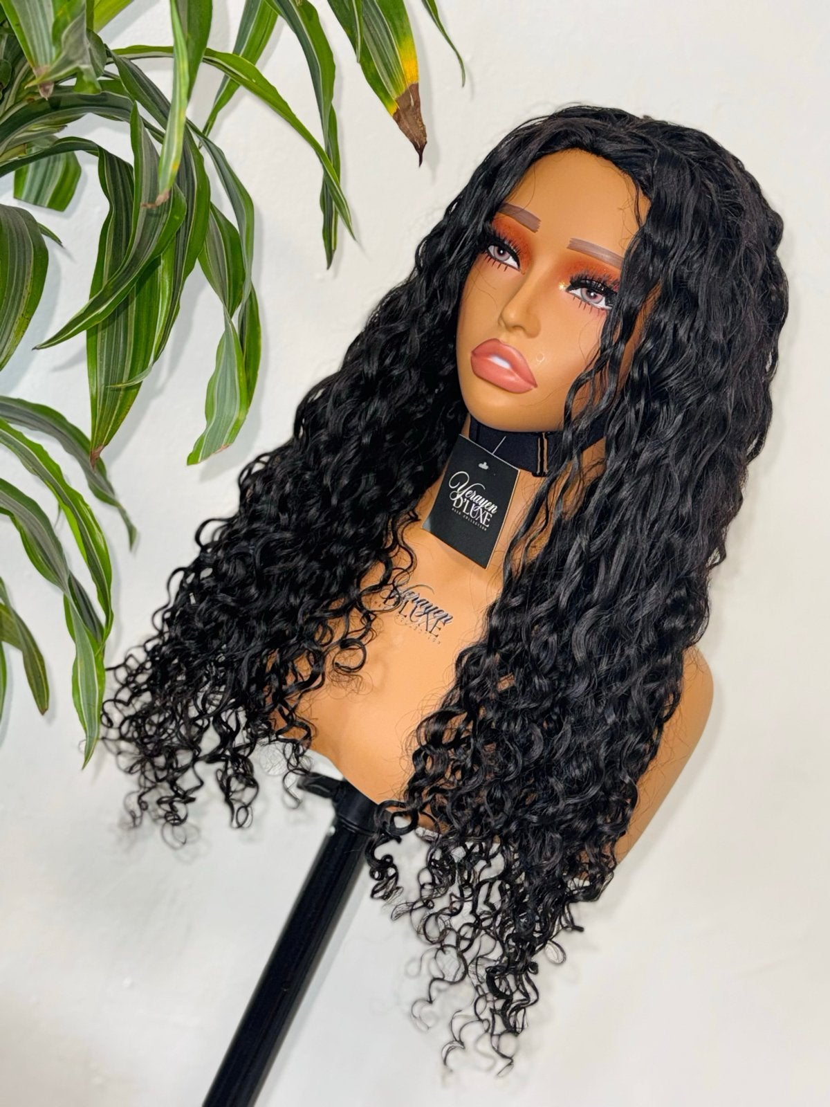Krullen pruik half wig -Echthaar 24 inch, Ophalen of Verzenden, Nieuw, Pruik of Haarverlenging