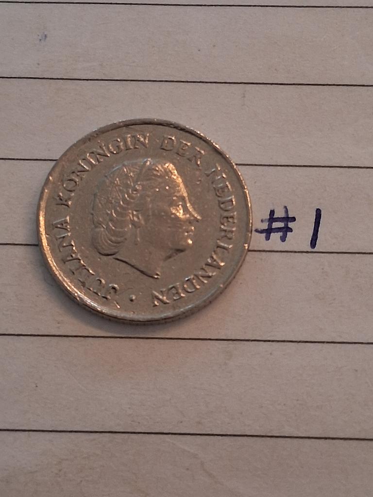 25 cent 1971 Nederland #1, Ophalen of Verzenden, Koningin Juliana, 25 cent, Losse munt