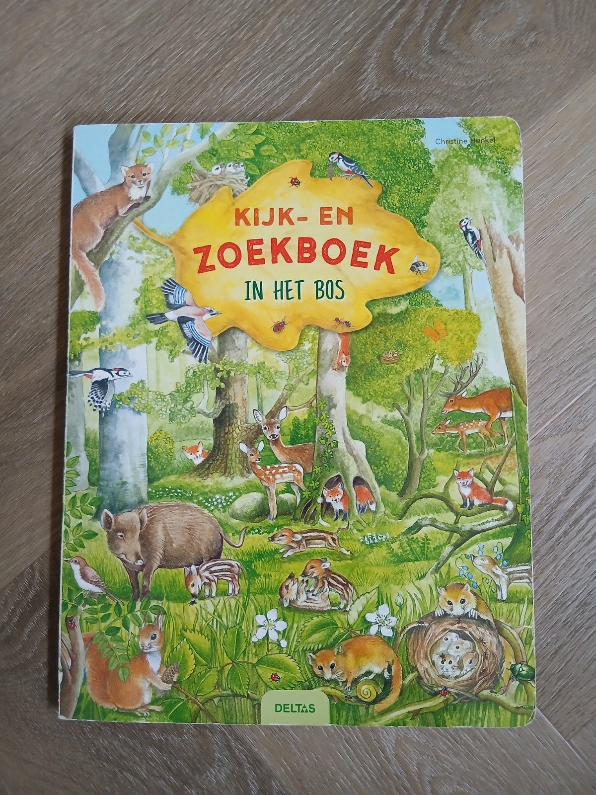 Kijk- en Zoekboek in het Bos - Ontdek de natuur!, Boeken, Kinderboeken | Jeugd | onder 10 jaar, Ophalen, Gelezen, Christine Henkel