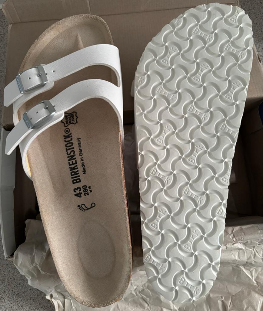 Nieuwe Birkenstock sandalen wit maat 43, Kleding | Dames, Schoenen, Wit, Nieuw, Sandalen of Muiltjes, Ophalen of Verzenden