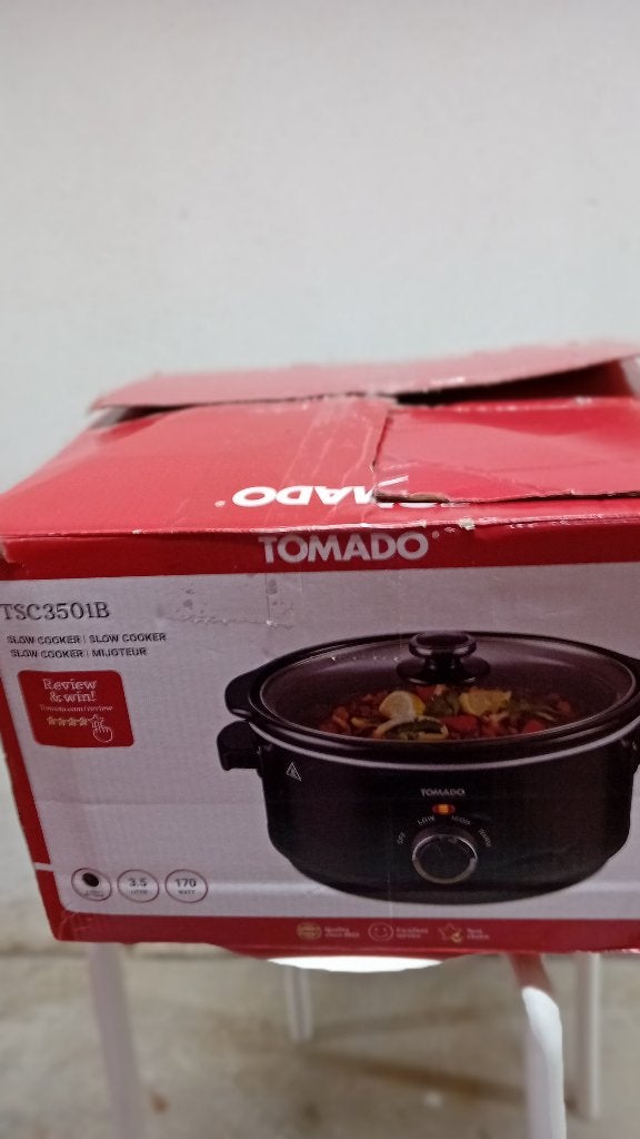 Tomado TSC3501B Slowcooker - Nieuw in doos., Ophalen of Verzenden, Timer, Nieuw