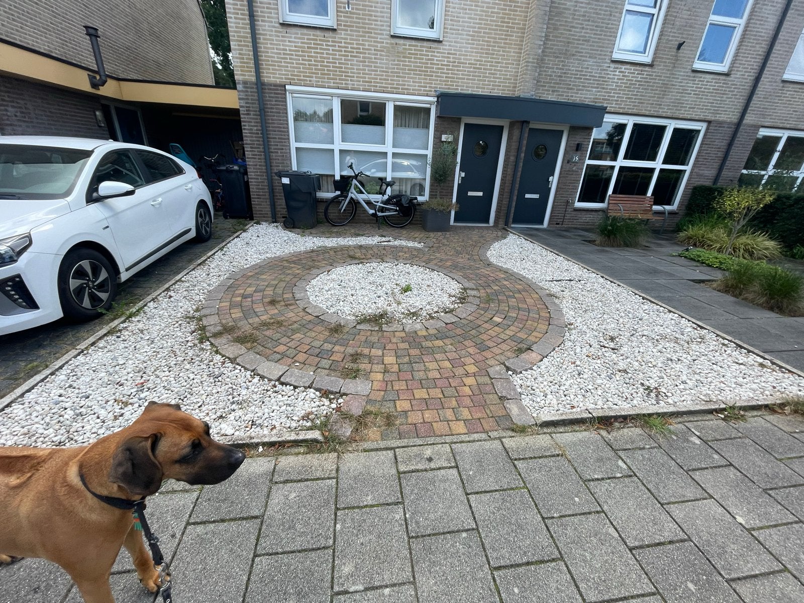 Wit grind/split voor tuin of oprit, Tuin en Terras, Ophalen, Gebruikt, Overige typen
